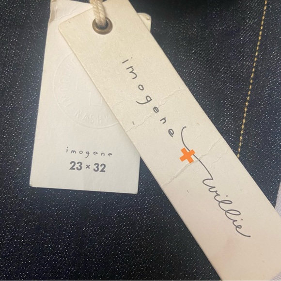 Imogene + Willie “Imogene “ Womens Dark Denim Straight Leg Stretch Jeans- NWT 23 - Picture 4 of 11